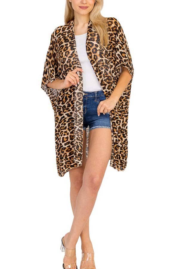 Cap Zone - Vendita all'ingrosso Kimono - Donna - Copricostume per kimono semitrasparente in chiffon2