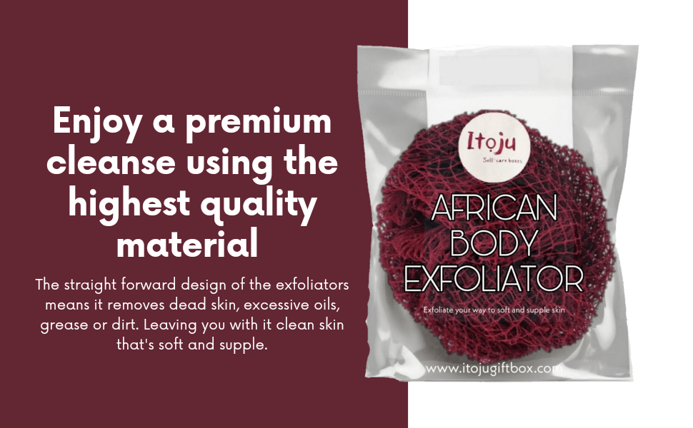 Itoju Gift Box – wholesale Bath pouf/sponge – African Body Exfoliator3