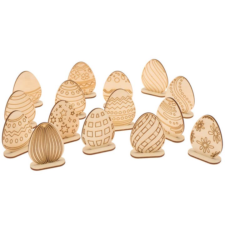 Wooden eggs, 10 pcs for wholesale by Munda Mundi