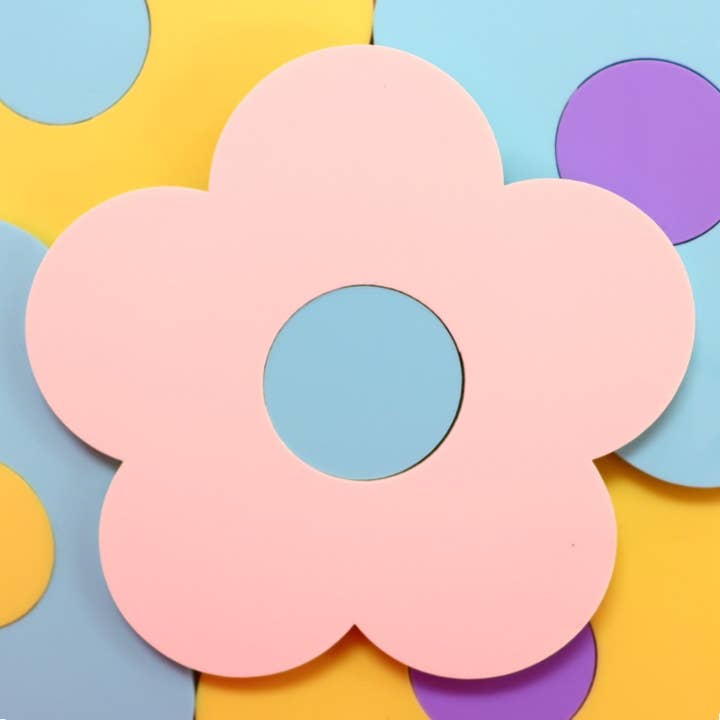 Single Flower Coaster for wholesale by Sunshine Studio