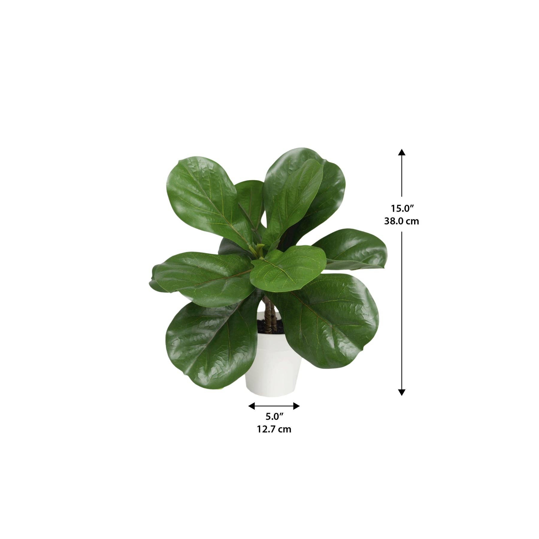 Algreen - Wholesale Artificial Plant - 15" Potted Ficus (5" x 15"H)2