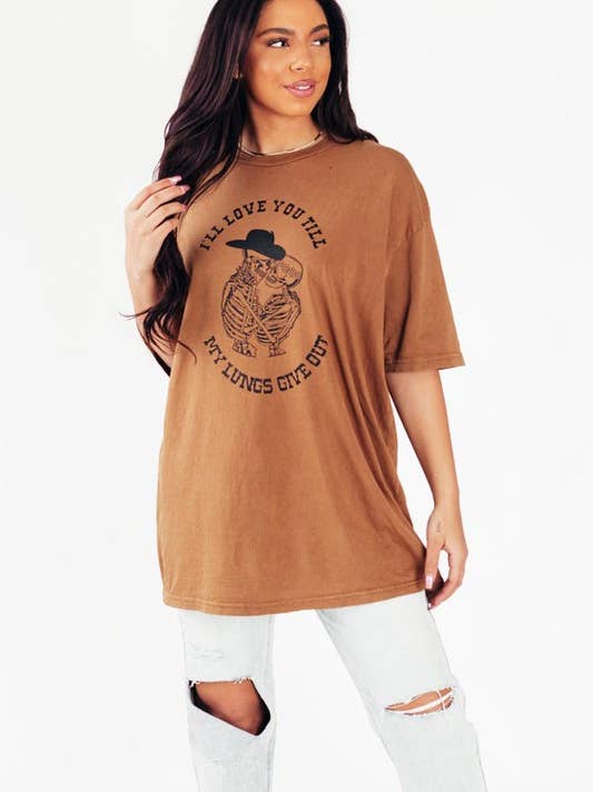 Nellie Mae Wholesale - Wholesale Screen Printed T-Shirt - Women's - I'll Love You Till Tee1