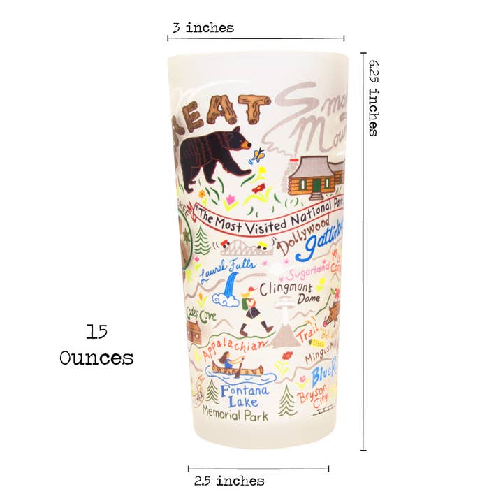 catstudio - Wholesale Drinking Glass/Cup - Great Smoky Mountains Drinking Glass