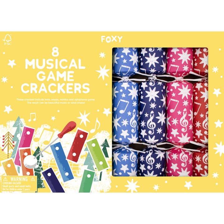 Foxy - Xylophone Crackers (8pcs) FSC Mix for wholesale by Celebration Crackers