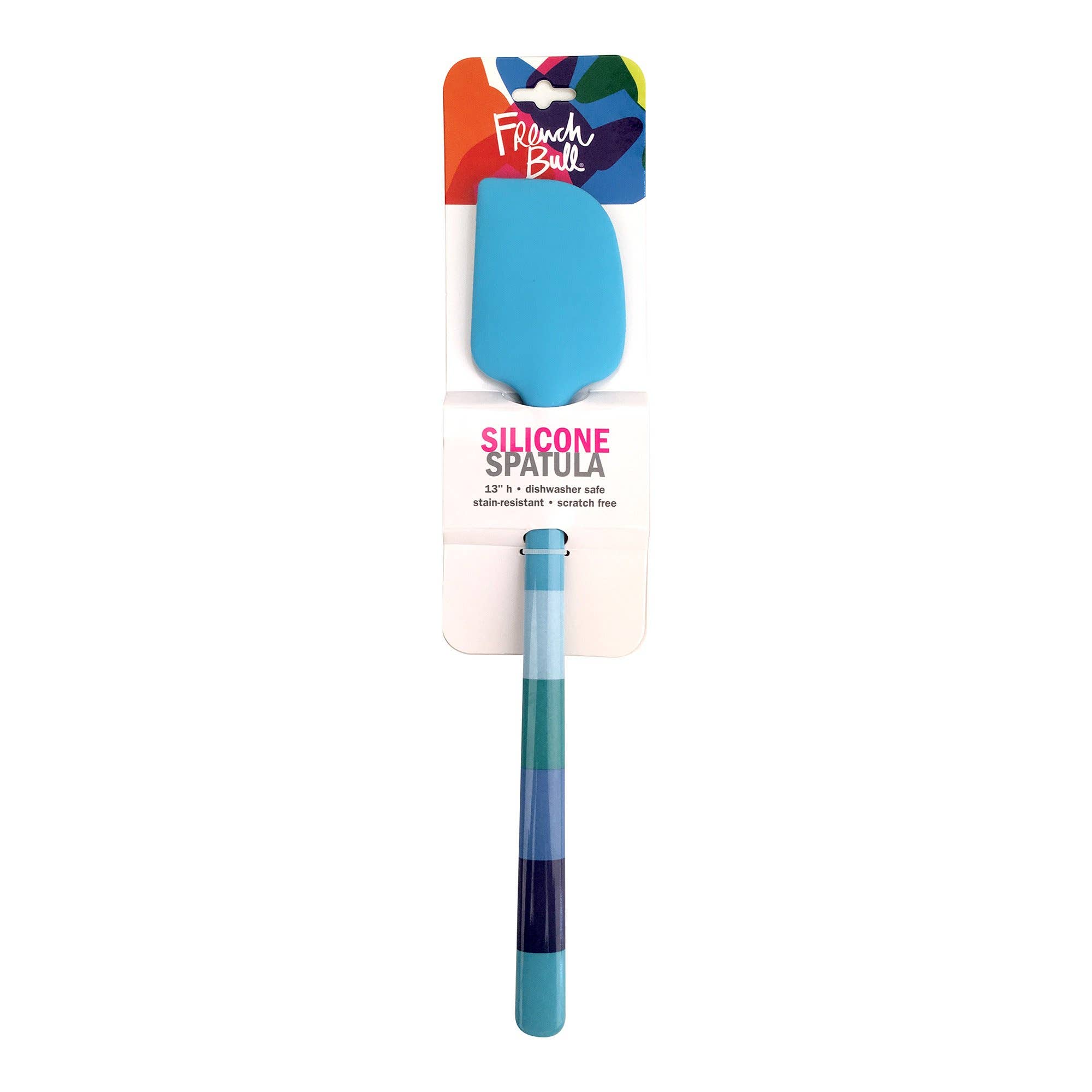 French Bull - Wholesale Spatula/Turner - Blue Ocean Stripe Silicone Spatula1