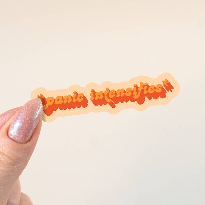 Autocollant de panique pour la vente par Le Petit Lapin Art Studio