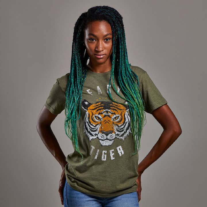 Orchard Street Apparel - Vendita all'ingrosso Maglietta serigrafata - Unisex - Easy Tiger - Maglietta vintage unisex, colore verde