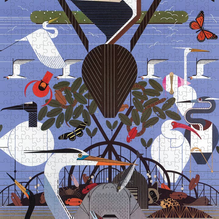 Pomegranate - Wholesale Puzzle - Adult - Charley Harper: Coastal Creatures 500-Piece Jigsaw Puzzle1