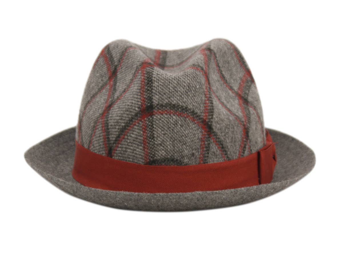 Epoch hats - Wholesale Fedora - Men's - Richman Brothers Plaid Wool Fedora Hat with Band2