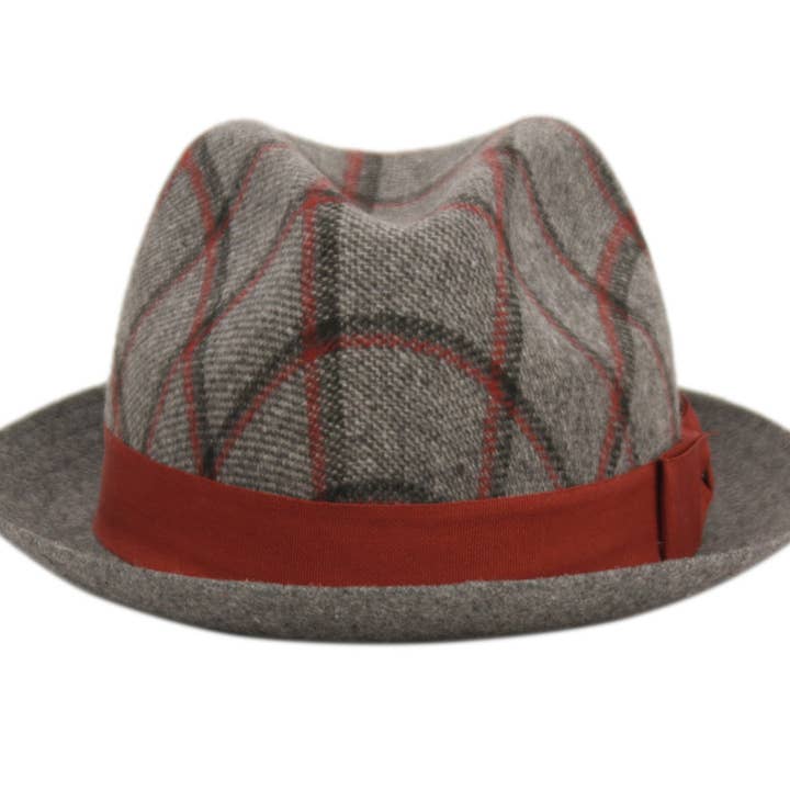 Epoch hats - Wholesale Fedora - Men's - Richman Brothers Plaid Wool Fedora Hat with Band2