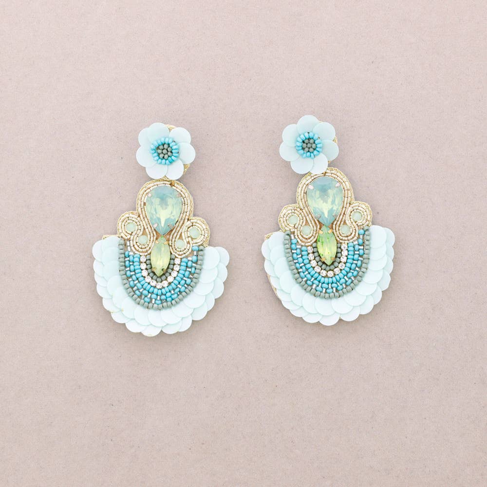 Sonata - Wholesale Dangle Earrings - SEQUIN BEADS EARRINGS1