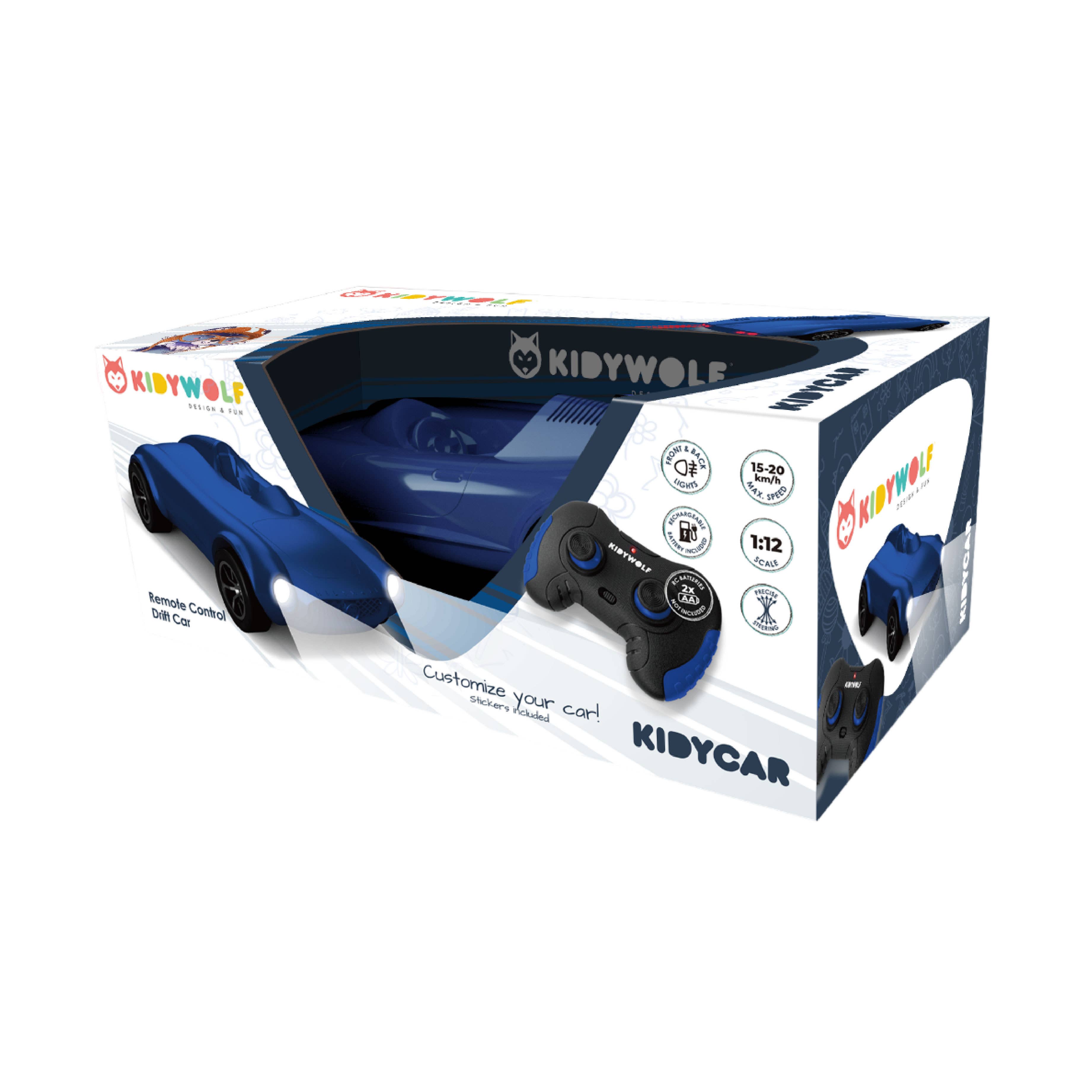 Oli Olsen – wholesale Toy car/truck – Child – KIDYWOLF Remote Control Car With Light Up Lights - Blue Car6