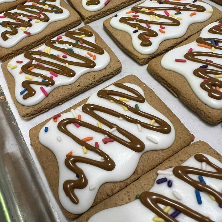 Hot "Fudge" Sundae PUPtart Dog Cookie for wholesale by Thriving K-9 Collective