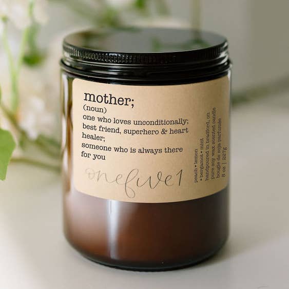 mother definition soy candle MOTHERS DAY GIFT IDEA for wholesale by onefive1