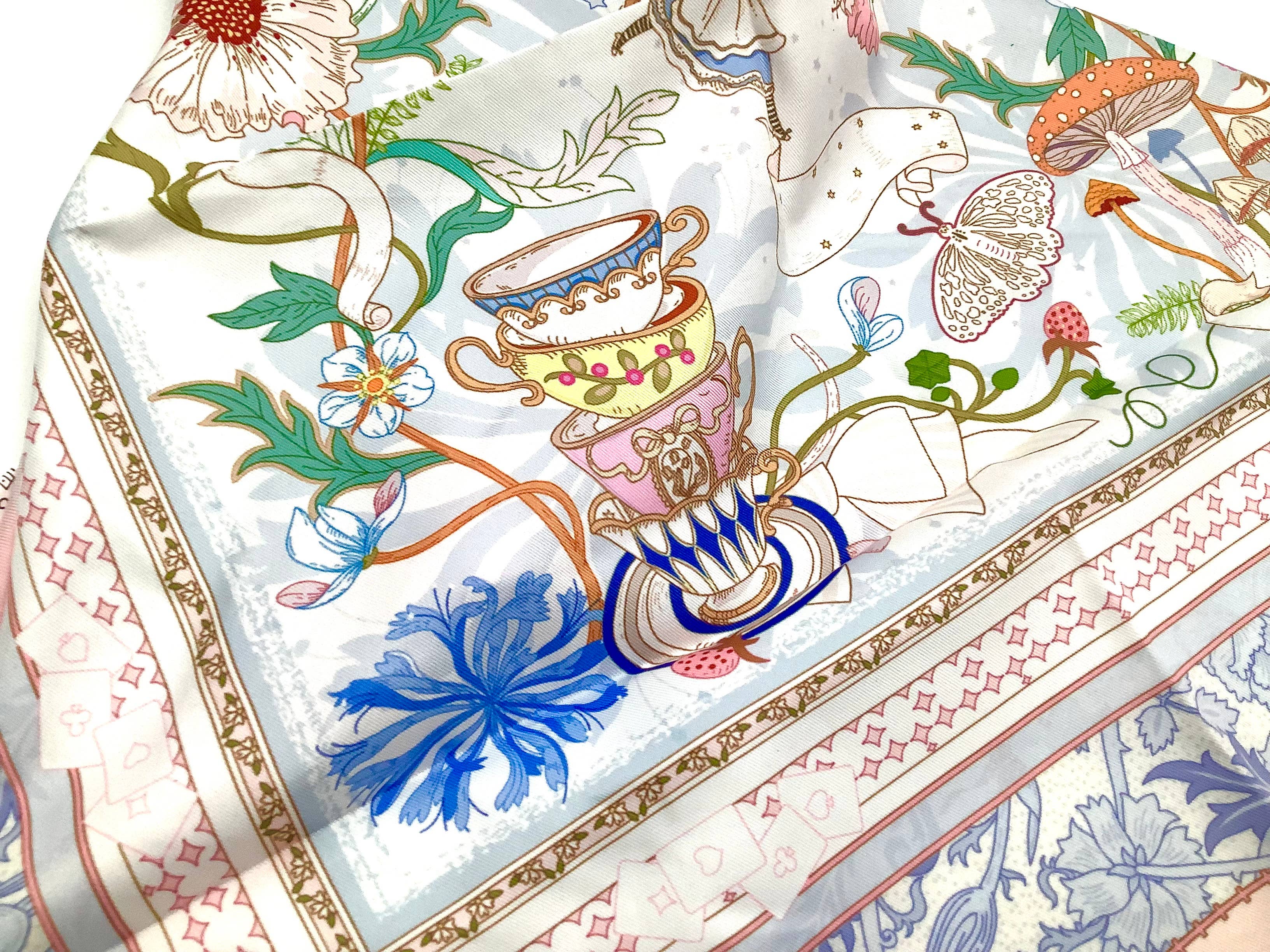 All Little Cute Things - Wholesale Scarf - Women's - Tea Party Scarf Wrap for Head, Hat, Purse, Tea House Decor3