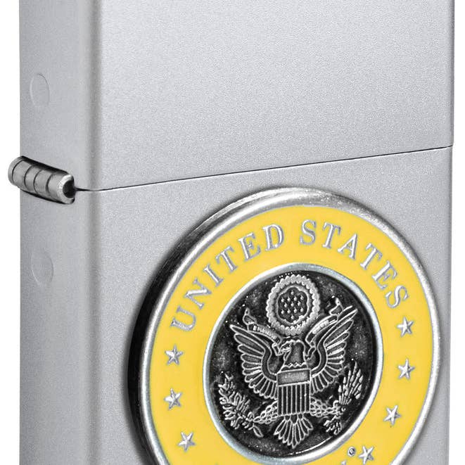 Zippo United States Army, Satin Chrome Lighter #48977 for wholesale by Benhalex