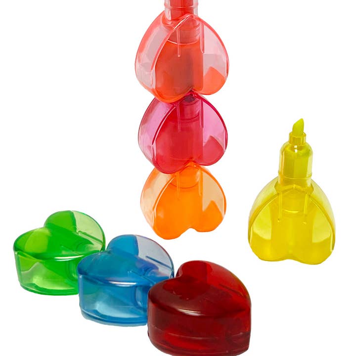 Streamline - Wholesale Markeerstift - Rainbow Hearts stapelbare markering/markeerstift
