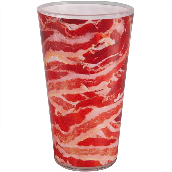 Bacon All-Over 16 oz Pint Glass for wholesale by Official Store