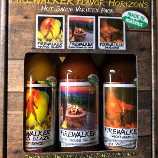 FIREWALKER 3 Pack Flavor Horizons Hot Sauce Gift Box for wholesale by FIREWALKER Hot Sauce Company