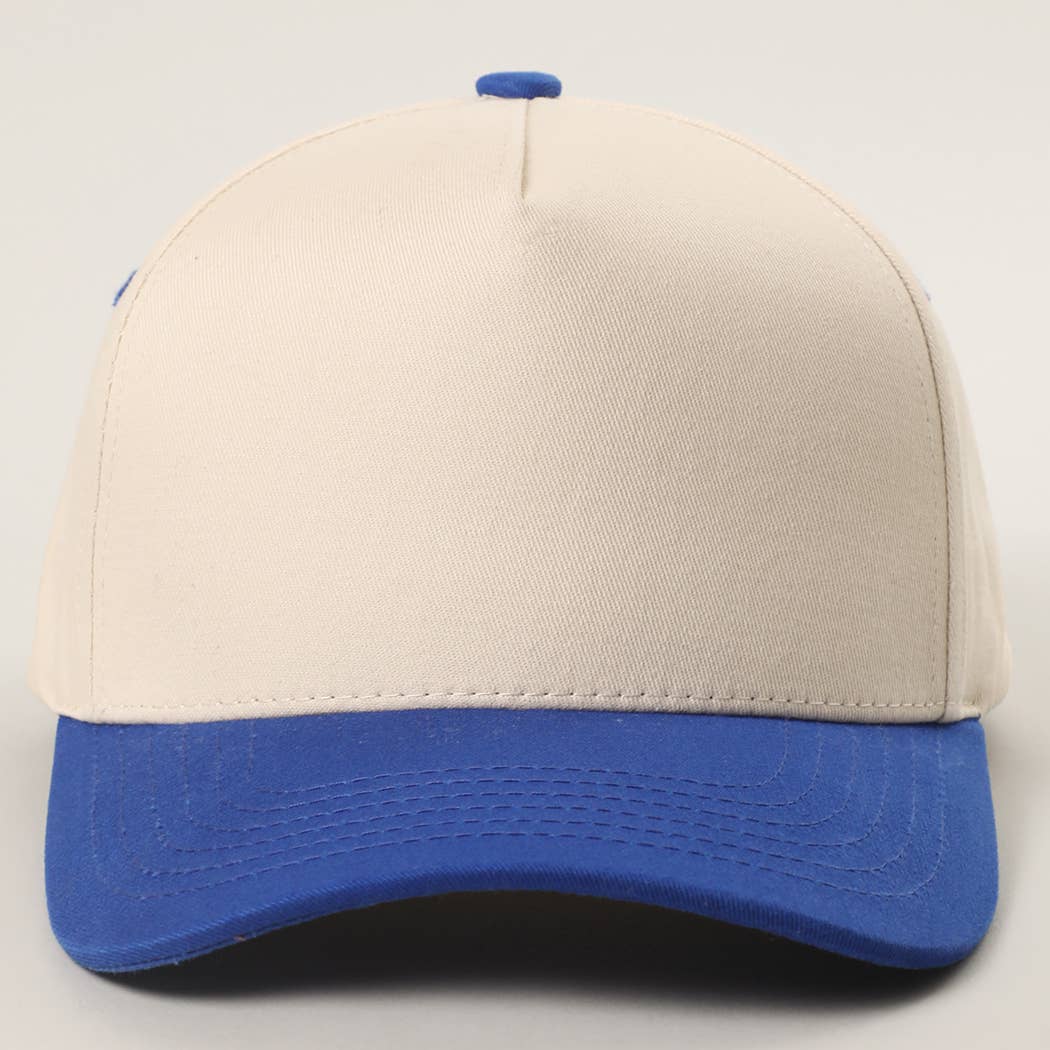 Fashion City - Wholesale Baseball Cap - Unisex - Plain Two-Tone Canvas Cotton Trucker Hat65
