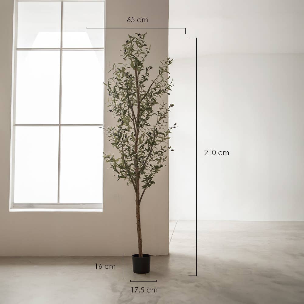 Maia Shop - Wholesale Artificial Plant - Minimal artificial olive tree 210 cm3