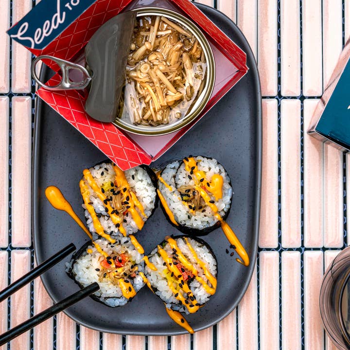 Seed to Surf - Wholesale Shelf-stable prepared meal - Enoki Mushroom Snow Crab (Vegan)12