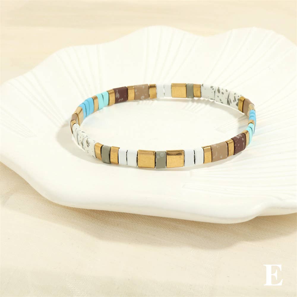 Mio Queena – Engroshandel Perlearmbånd – 5 mm TILA perle armbånd med elastik - BJ84