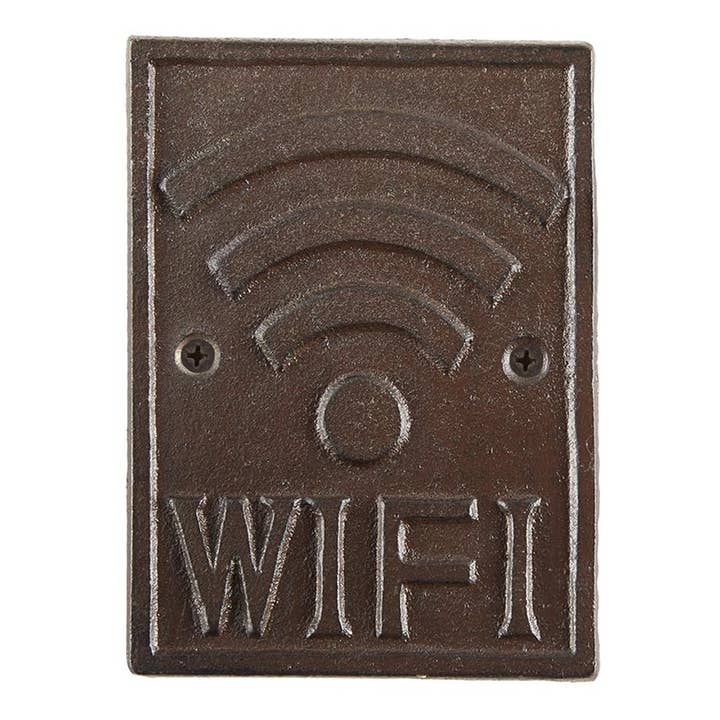 47th & Main (Creative Brands) - Wholesale Sign - Cast Iron WIFI Sign