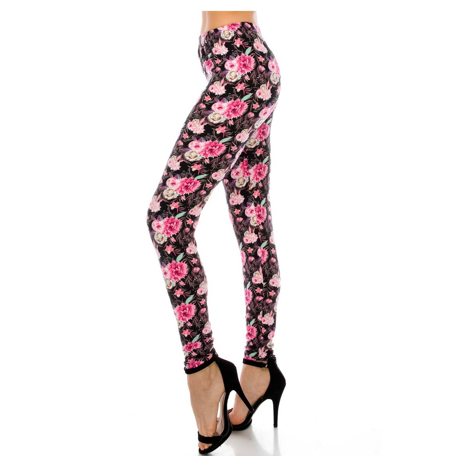 JHP Collection - Wholesale Fashion Leggings - Women's - WOMENS CASUAL MULTI COLOR BRUSHED FULL LEGGINGS1