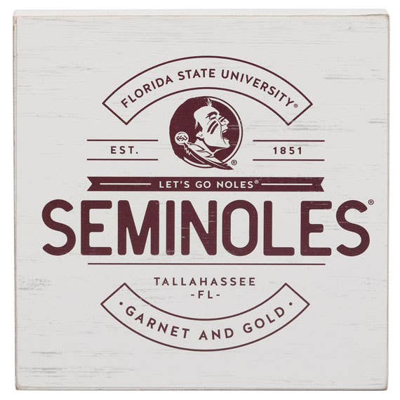 Florida State University Seminoles Wood Wall Decor for wholesale by Open Road Brands, LLC