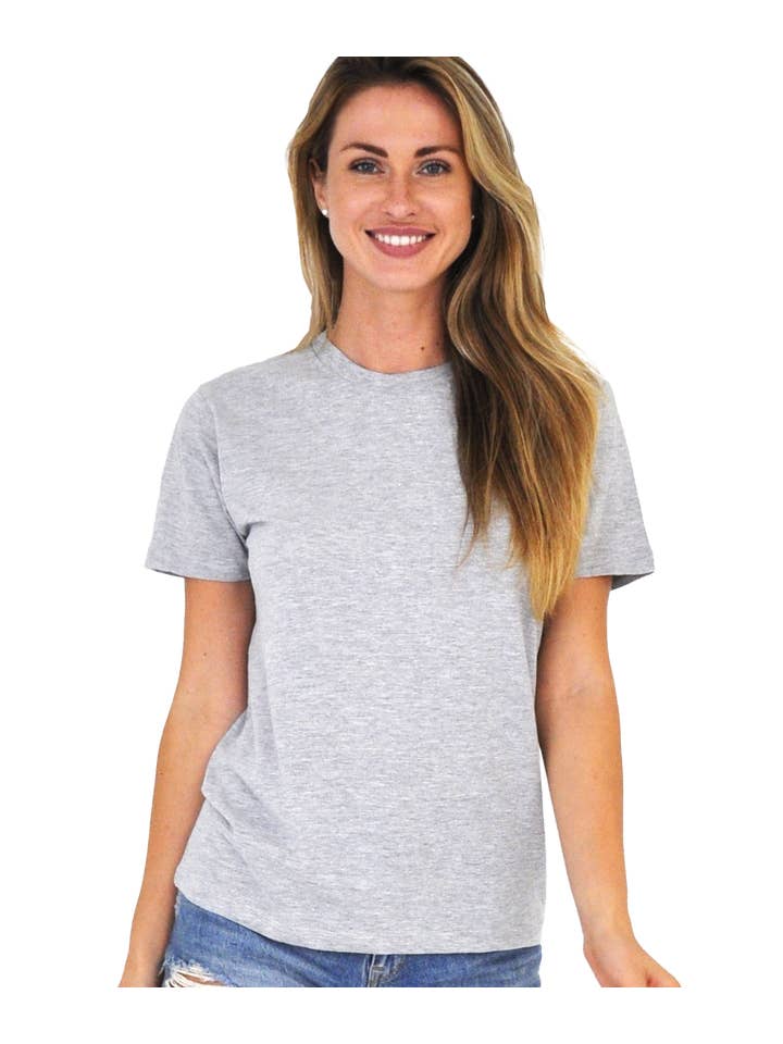 U.S. Apparel - Wholesale T-Shirt - Women's - Unisex Fit Tubular Crew Neck Tee