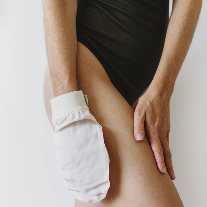 Ecovibes Australia - Venta al por mayor Guantes/manoplas exfoliantes - Guante exfoliante de seda3