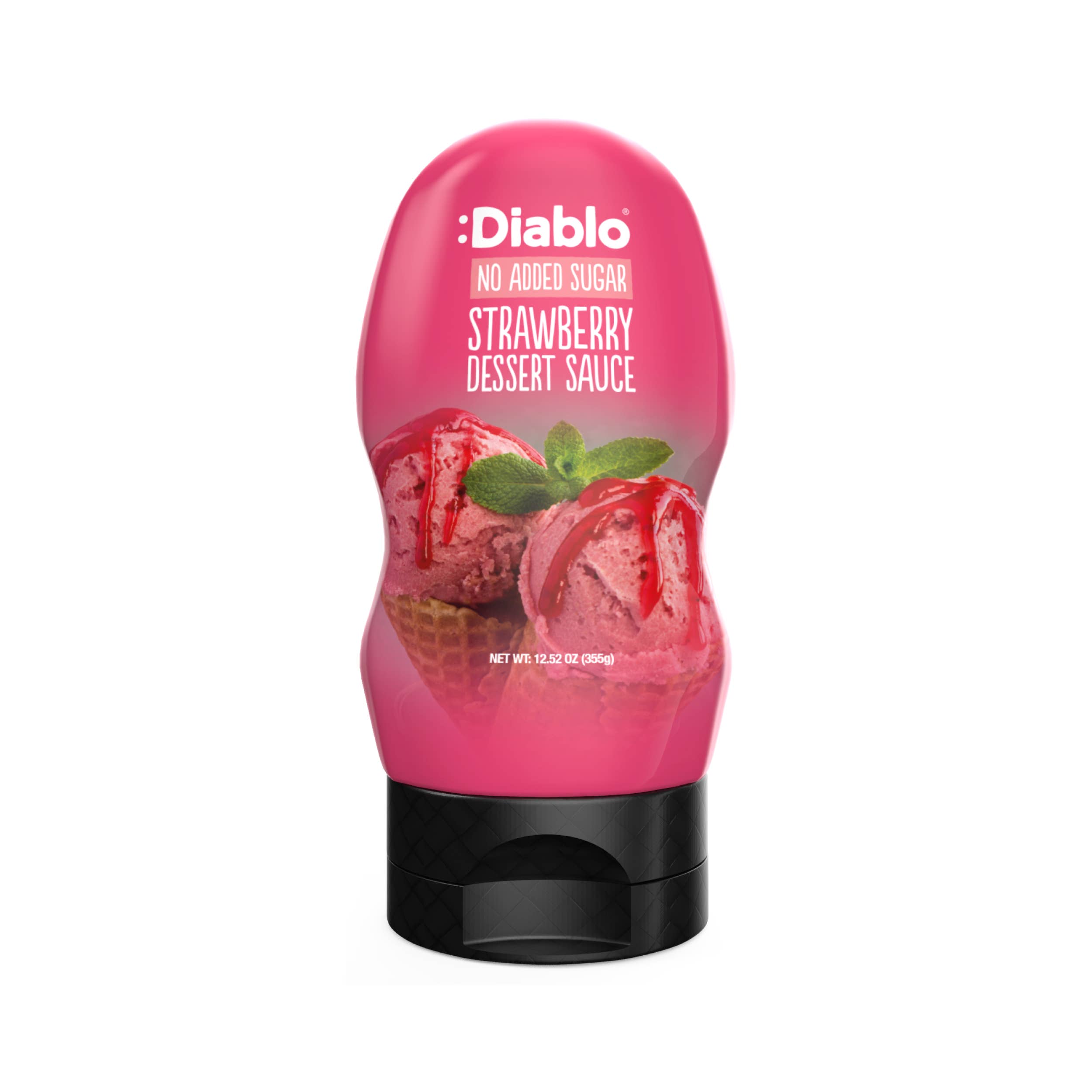 Diablo Sugar Free - Wholesale Sauce - :Diablo No Added Sugar Strawberry Dessert Sauces 290ml