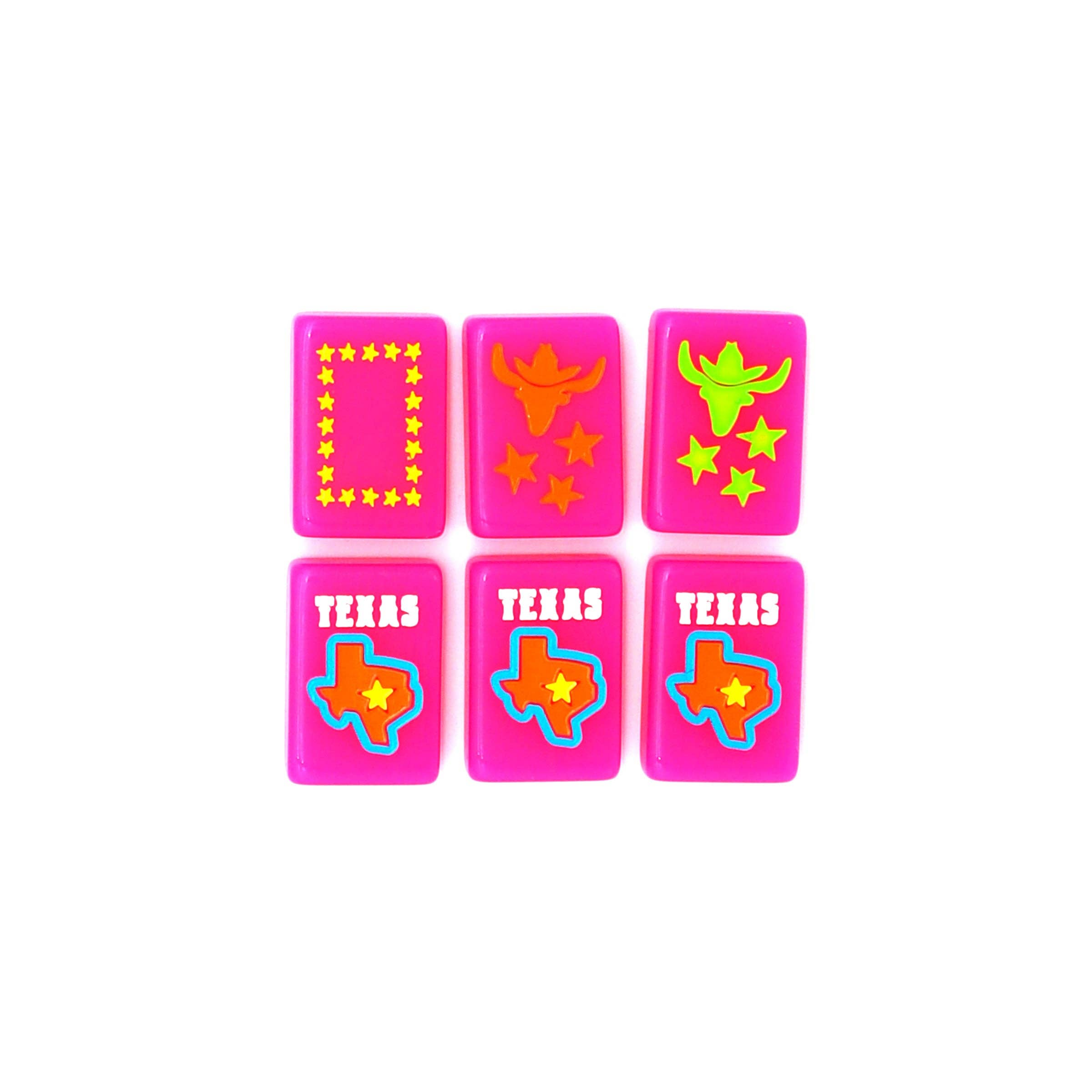 The Mahjong House - Wholesale Board Game - Hot Pink Texas Tiles6