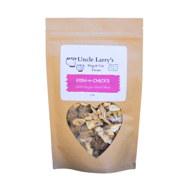 Uncle Larry's Fish & Chicks 2 oz for wholesale by Uncle Larry's Treats