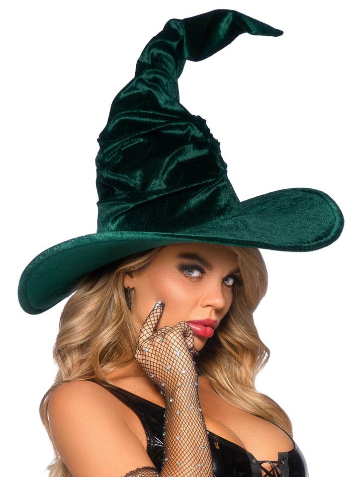 Leg Avenue - Wholesale Costume - Women's - Velvet Ruched Witch Hat