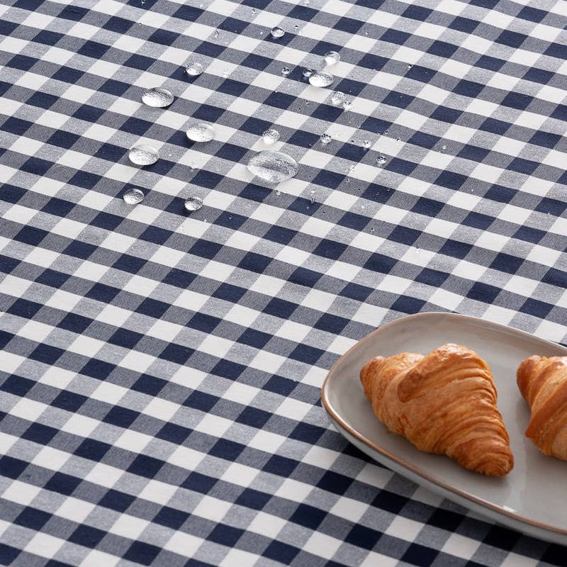 GAMUSI – wholesale Duk – Fläckbeständigt vaxdukstyg med vichy-rutigt bomullsmönster6