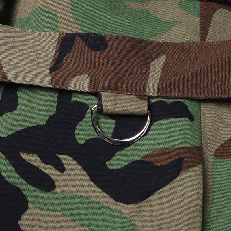 Color as pictures BL24Y Camouflage Belted Blazer with Military Accents for wholesale on Faire12