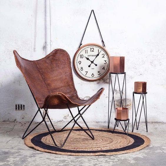 Leather Butterfly Chair Living Room Bed Room Furniture Chair for wholesale by urbanhide