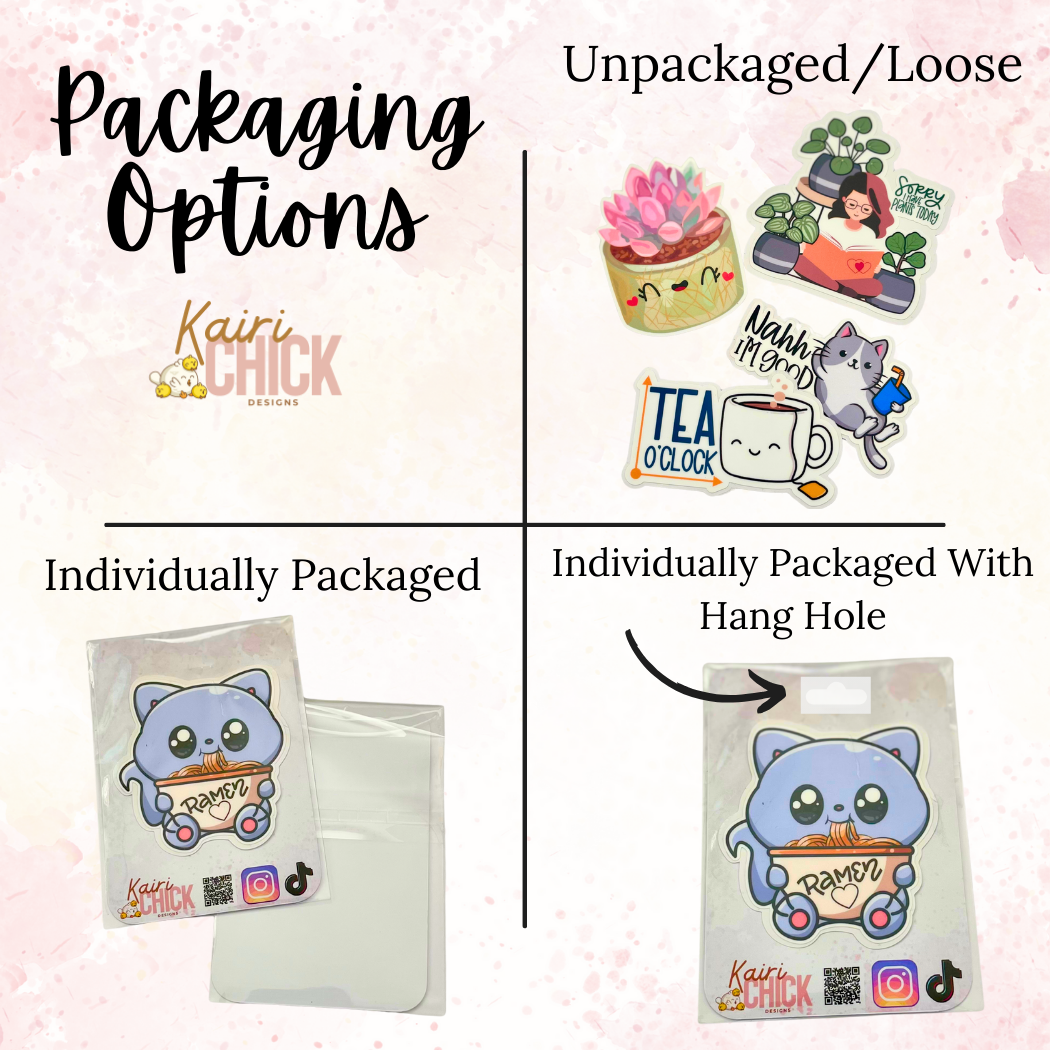 KairiCHICK Designs - Wholesale Sticker - Tea Time Tea Cup Cute Cat Matte Vinyl Die Cut Sticker4