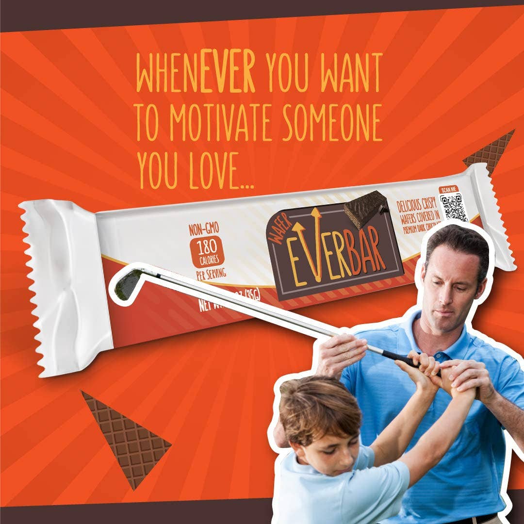 EverBar - Wholesale Chocolate Bar - Dark Chocolate Wafer Everbar (non GMO)1
