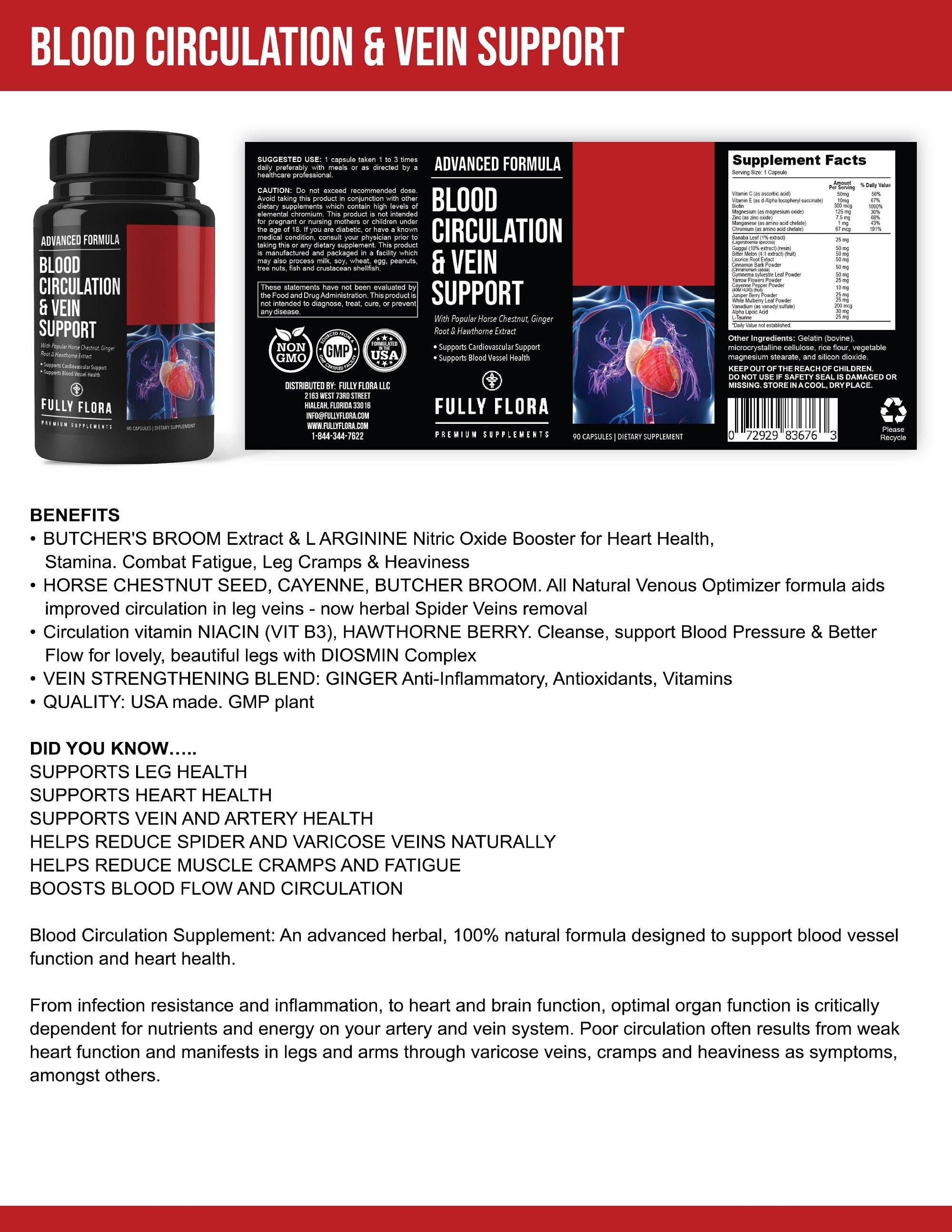 Totally Products - Wholesale Oral Supplement/Vitamin - Blood Circulation Support (270 capsules)4