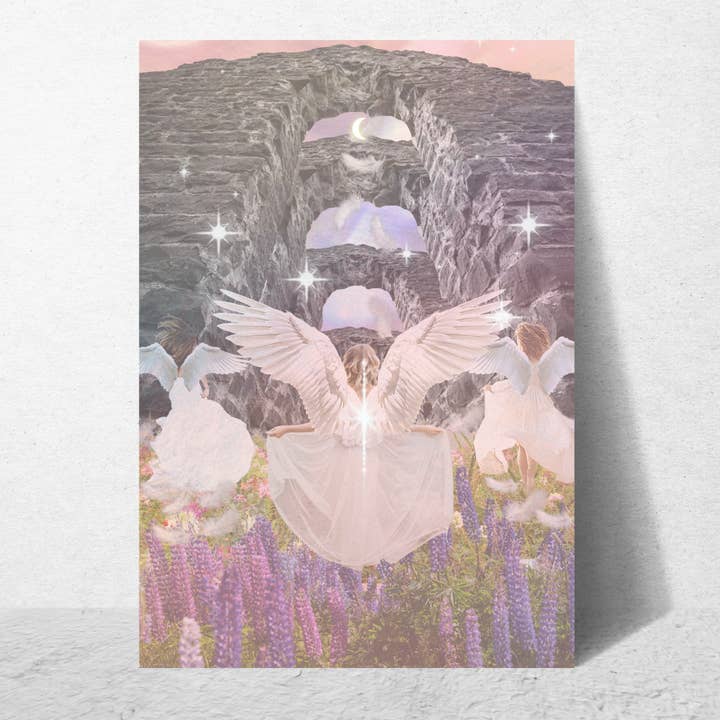 (BL38) ANGEL HEALING ( Interactive Meditation Card ) for wholesale by Jellow Cards & Gifts