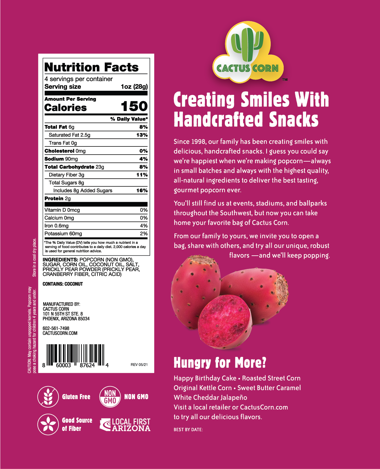 Cactus Corn - Wholesale Popcorn - Cactus Corn Popcorn Variety 12-Pack2