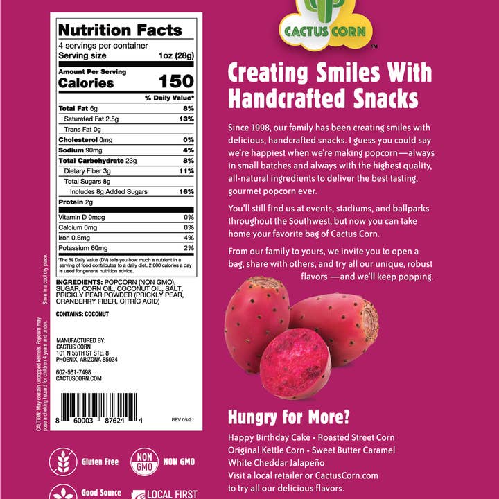 Cactus Corn - Wholesale Popcorn - Cactus Corn Popcorn Variety 12-Pack2