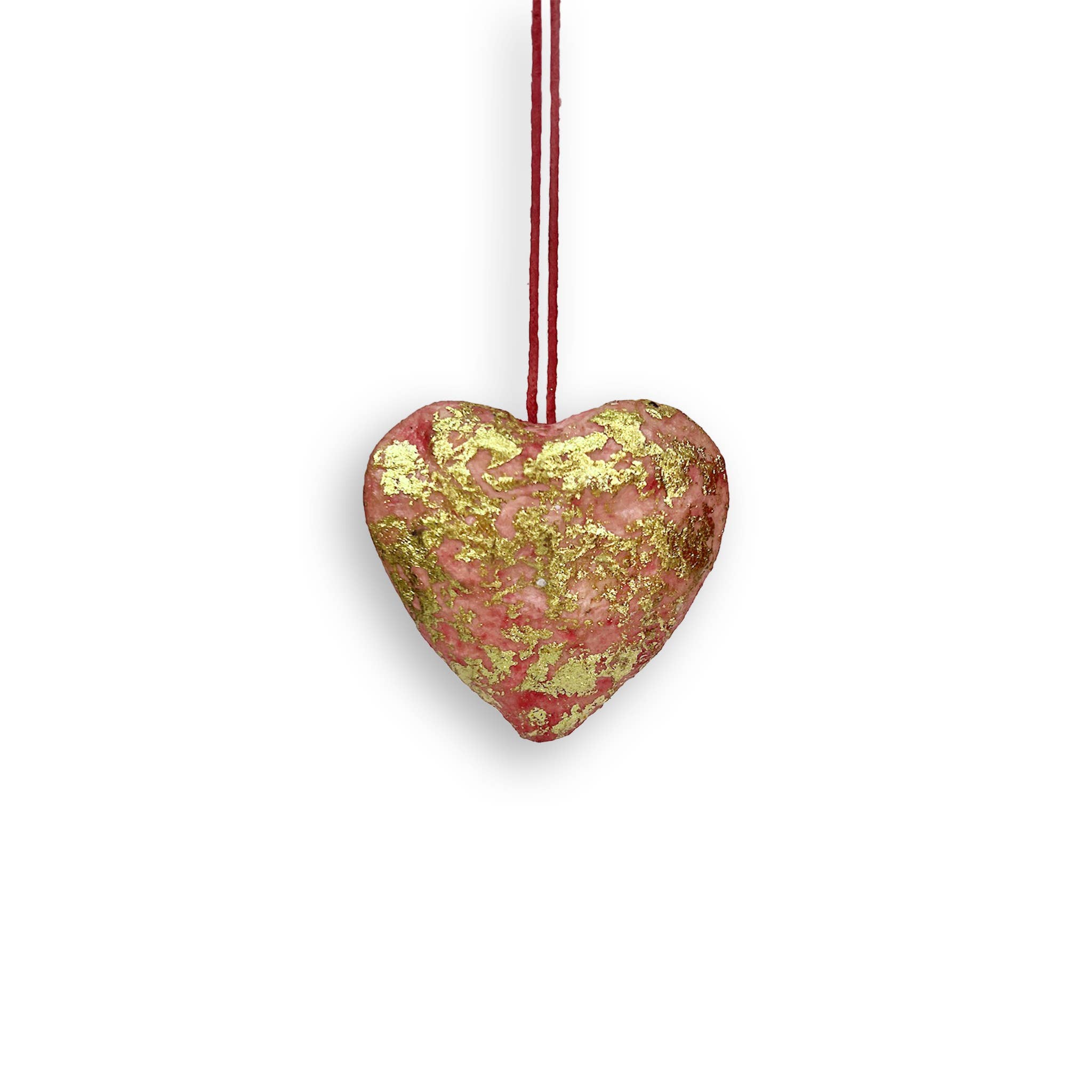French Graffiti - Wholesale Ornament - Paper Mache Heart Ornaments2