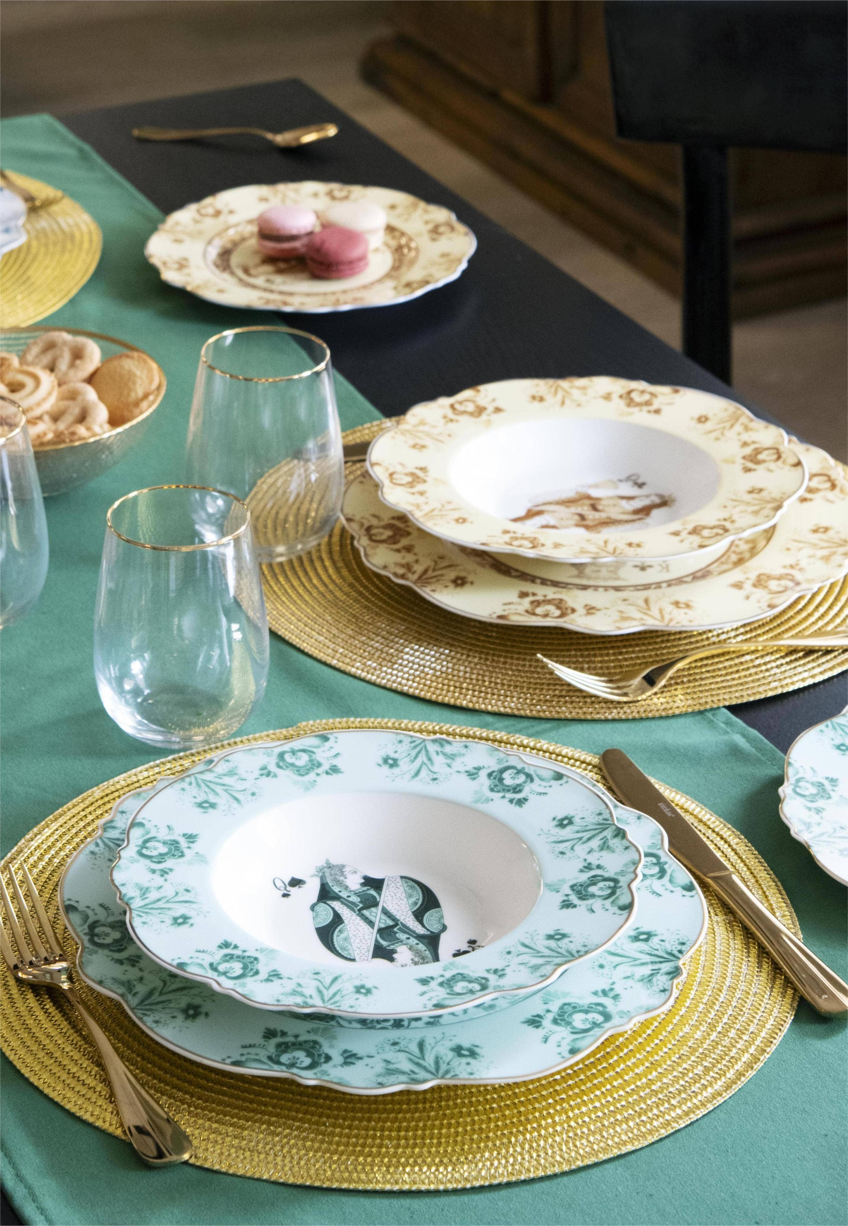 multicoloridas Conjunto de 12 Pratos I Bari para venda a revendedores na Faire5