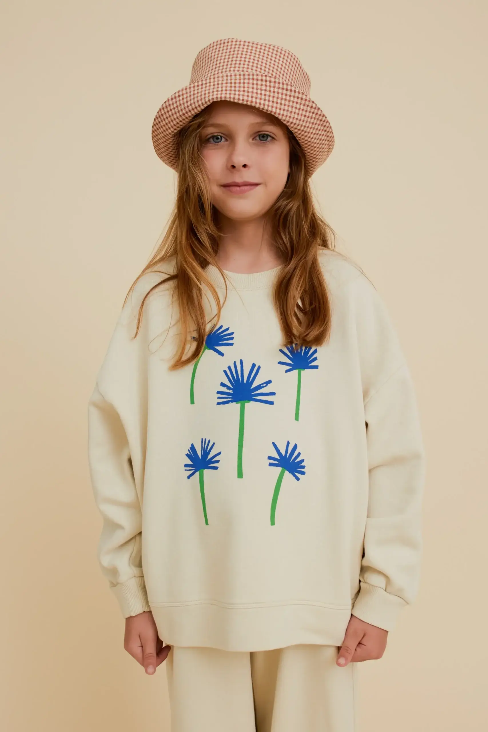 OXOX CLUB - Venta al por mayor Sudadera - Niños - Sudadera de algodón orgánico con estampado de aciano6