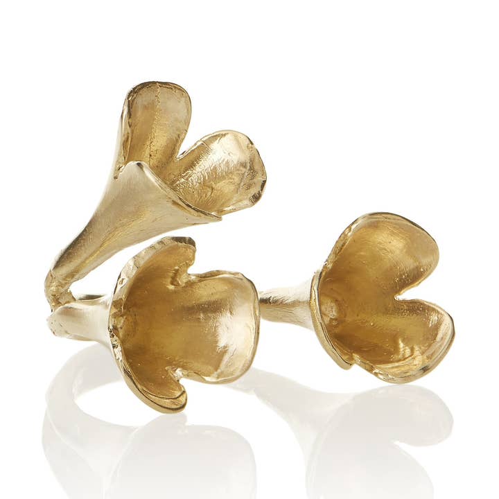 BAGUE TRI-BLOSSOM pour la vente par CASTLECLIFF