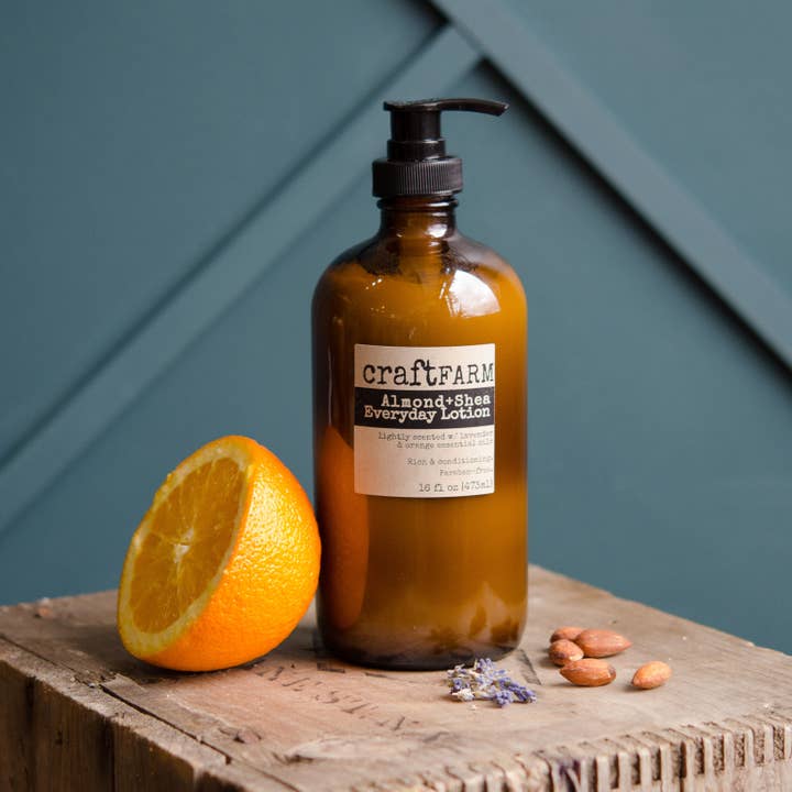 Amandel+Shea Everyday Lotion 16oz voor wholesale door Craft Farm